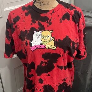 Ripndip Red & Black Graphic Crew Tee XL